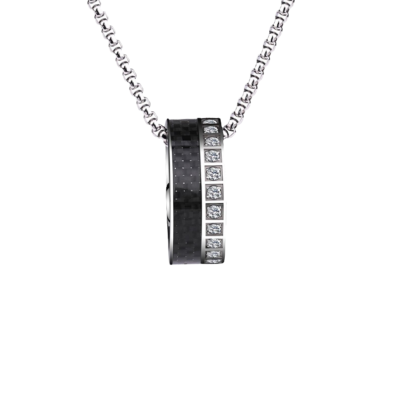 飒雅 潮流轻奢男士吊坠项链