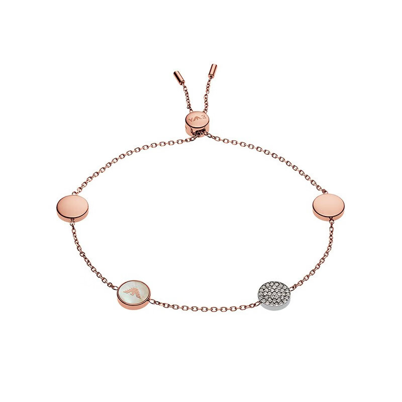 阿玛尼镶钻贝母手链