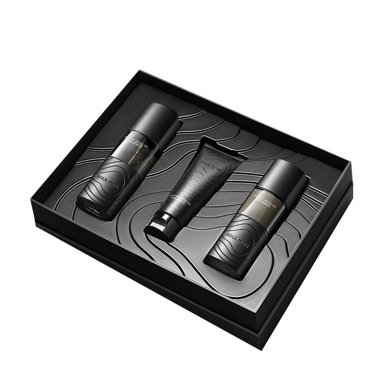 极男 男士美白植萃精华补水套装