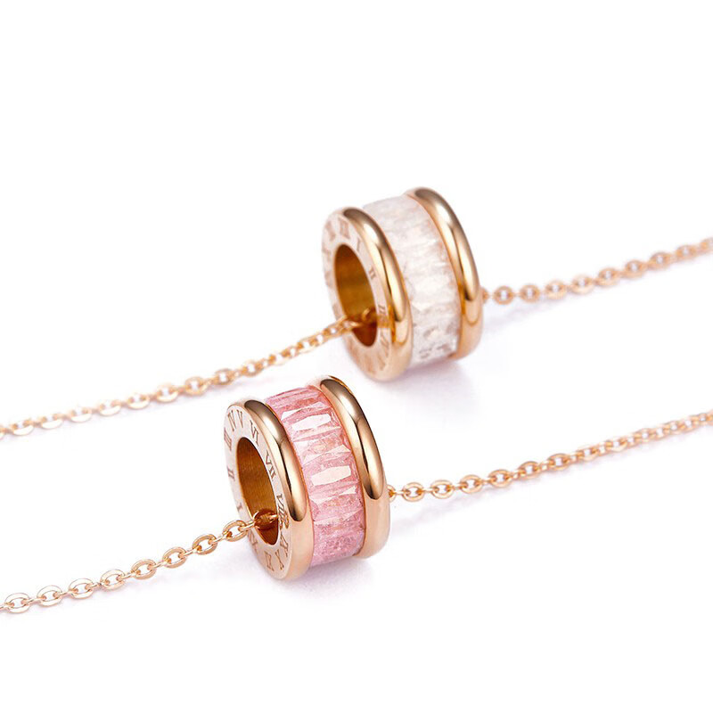 LK 小蛮腰水晶项链