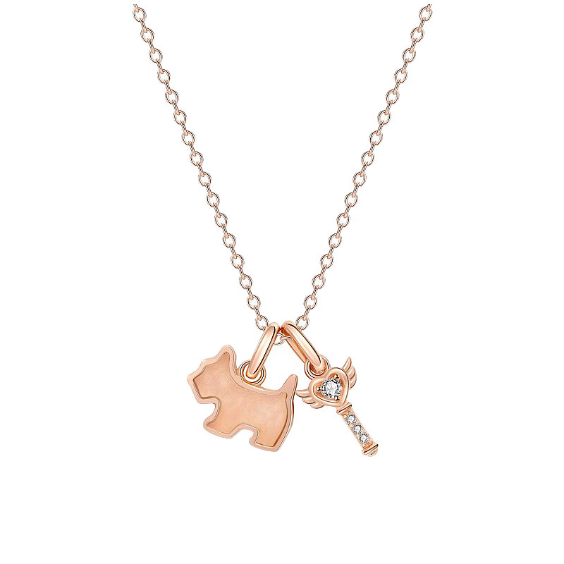 瑷嘉莎 仙女手杖小狗项链