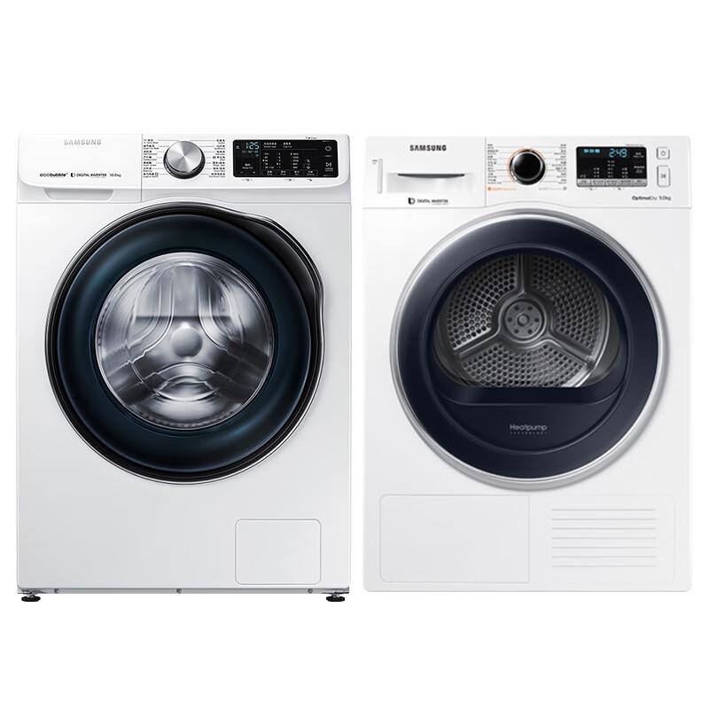 三星 热泵科技大容量洗烘套装