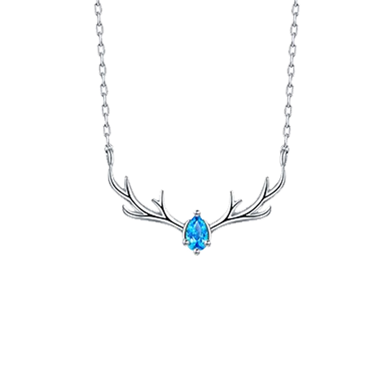 卡蒂罗 纯银小鹿项链