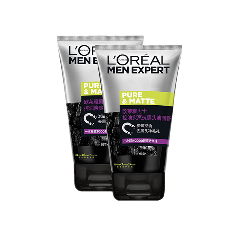 欧莱雅 男士炭爽洗面奶