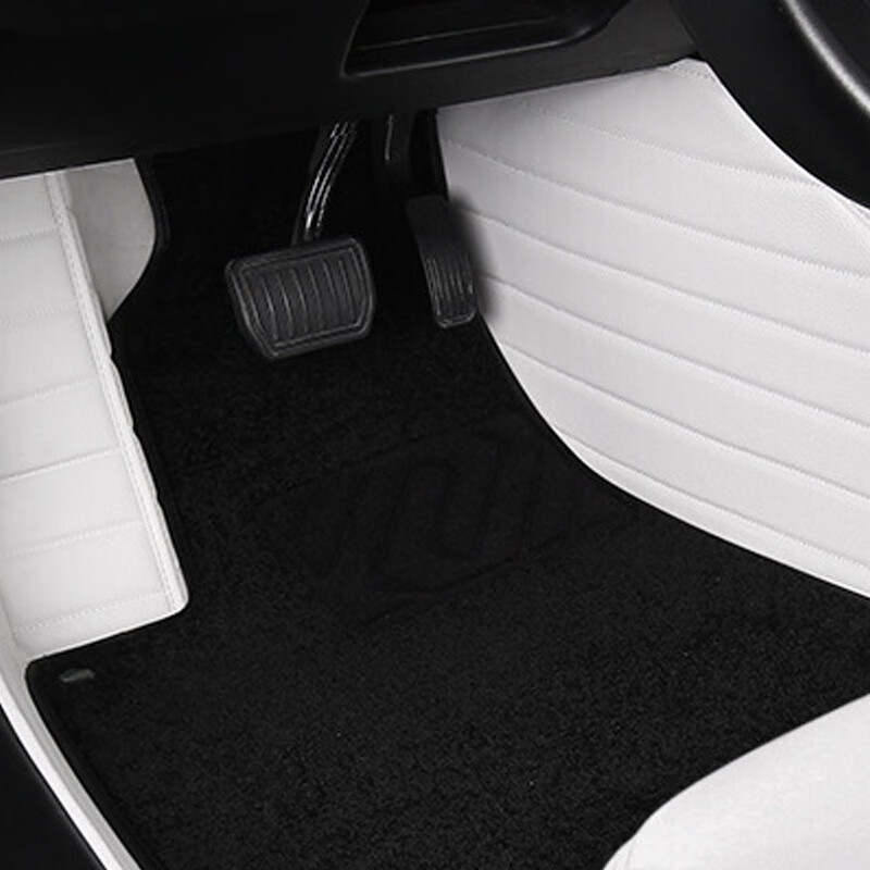 炫隆 黑白拼色 脚垫