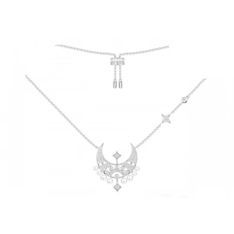 APM 星月珍珠锁骨链