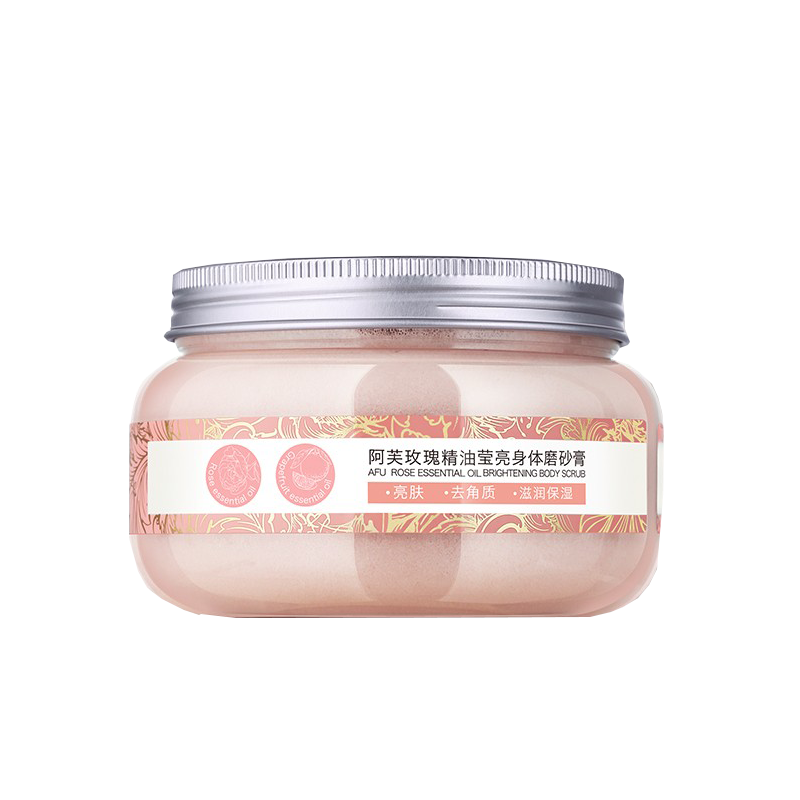 阿芙 玫瑰精油莹亮身体磨砂膏