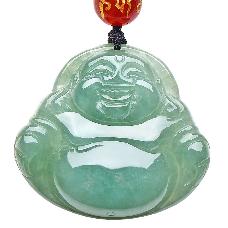 千载一玉 晶莹翡翠玉佛吊坠