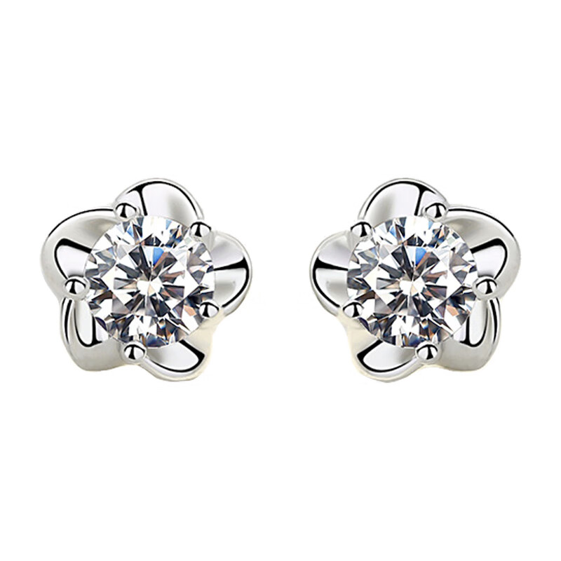 唯一四叶草足银耳饰