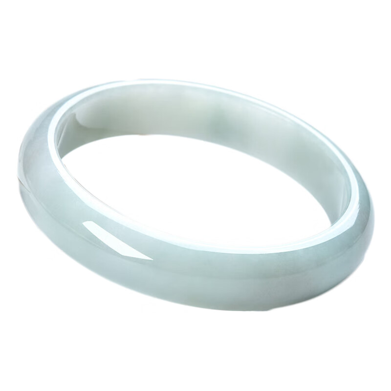 执玉珠宝 淡绿色翡翠手镯