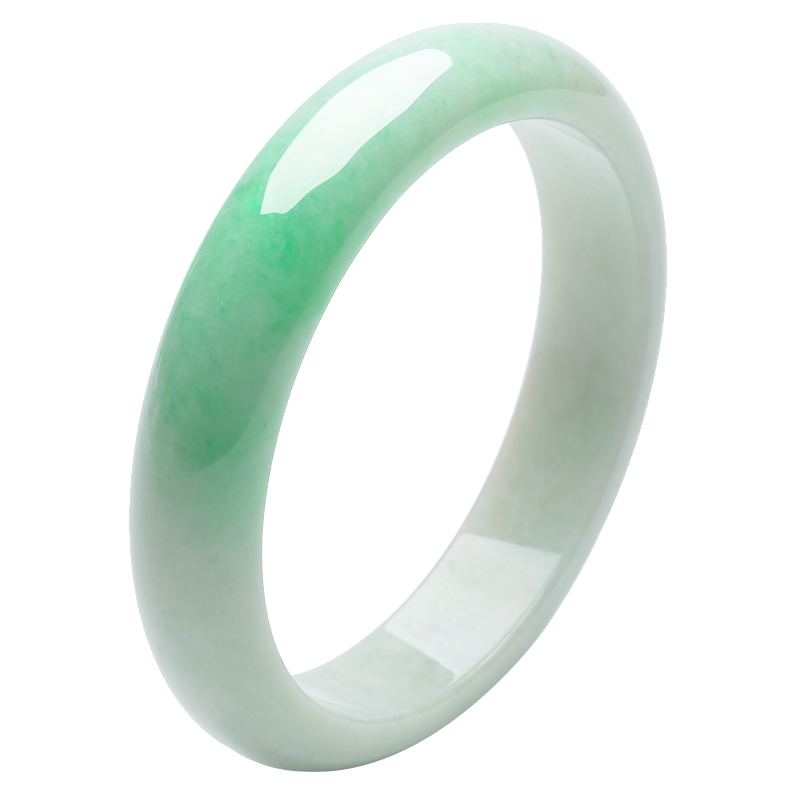 印象眸 油润飘花翡翠手镯