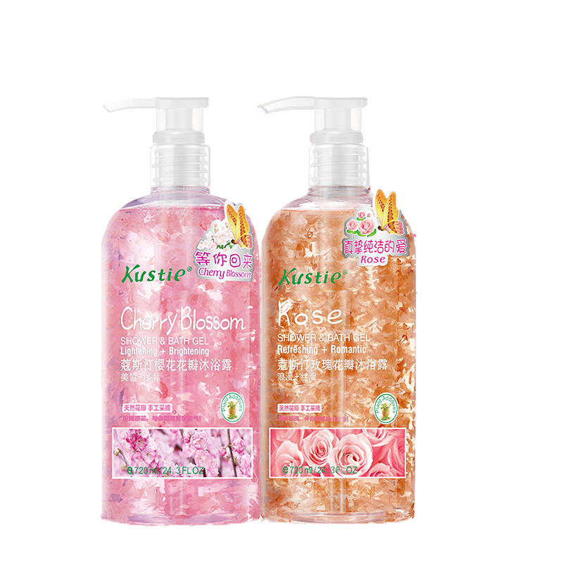 蔻斯汀 樱花玫瑰花瓣套装沐浴露