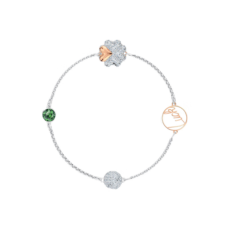 施华洛世奇 撞色四叶草 手链