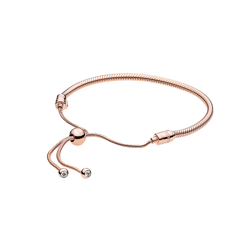 潘多拉 玫瑰金蛇形手链