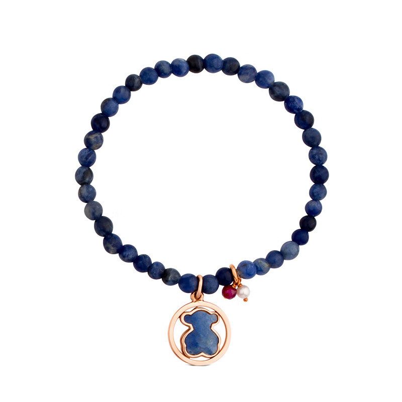 TOUS蓝线石小熊手链