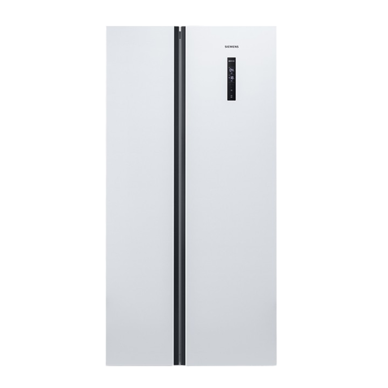西门子 白色极简对开门冰箱