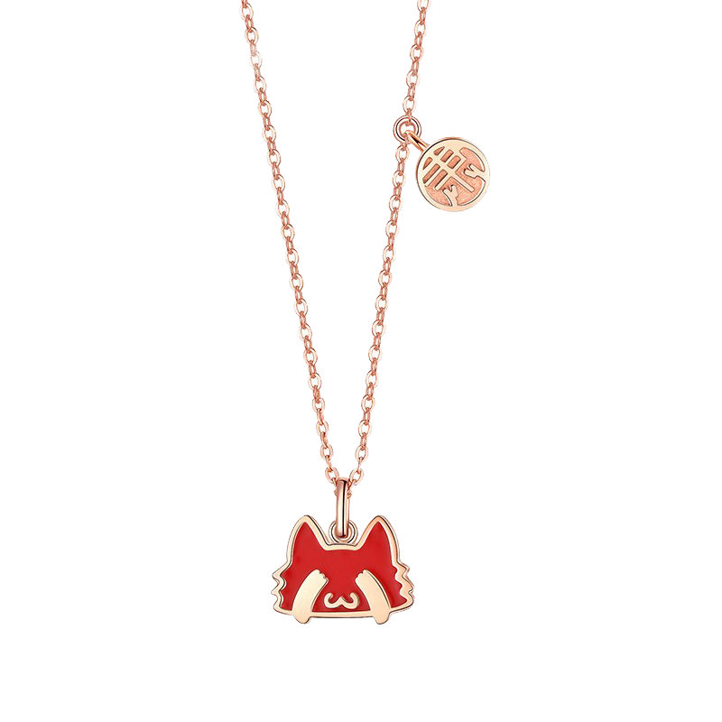 卡蒂罗 小猫感温项链