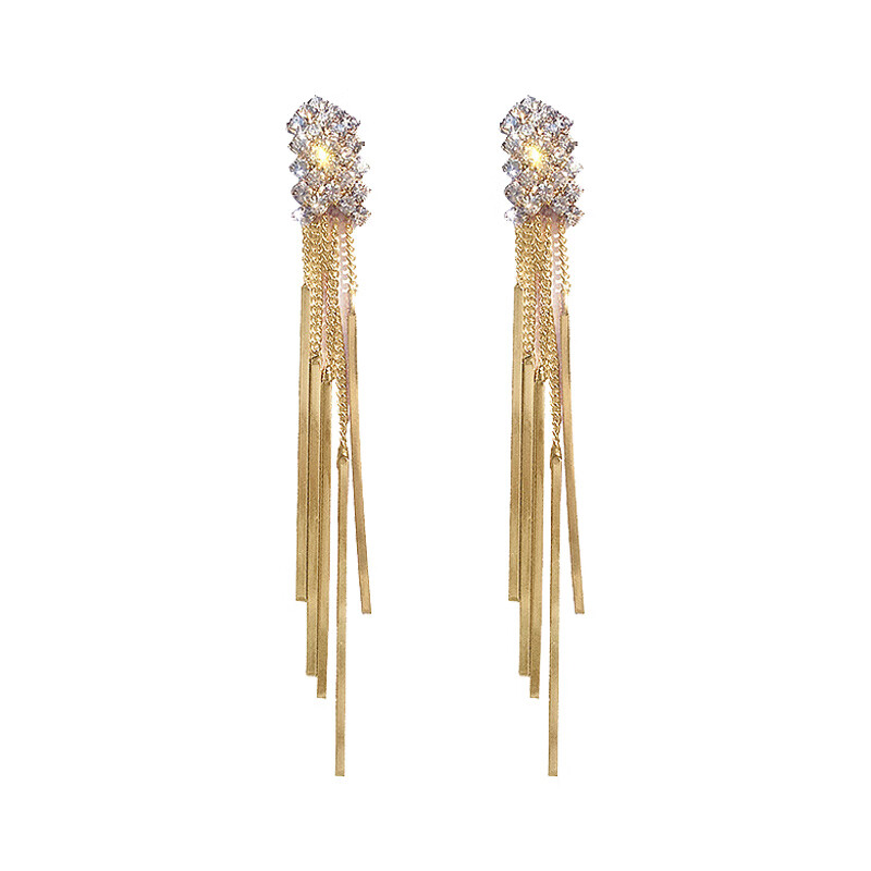 缔晶长款流苏耳饰