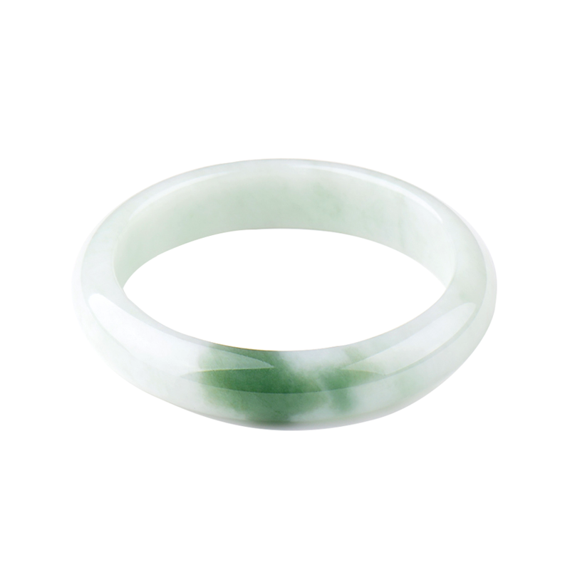 可玉可求 淡绿色 翡翠玉镯