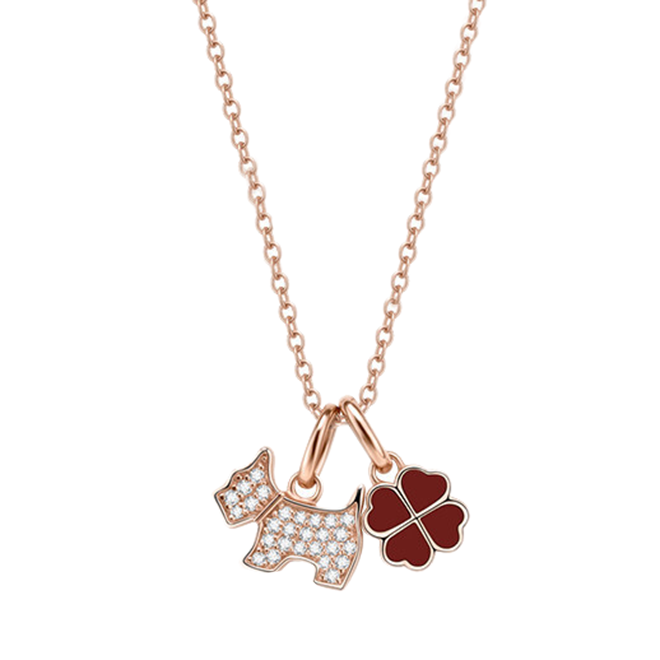 AGATHA四叶草吊坠项链