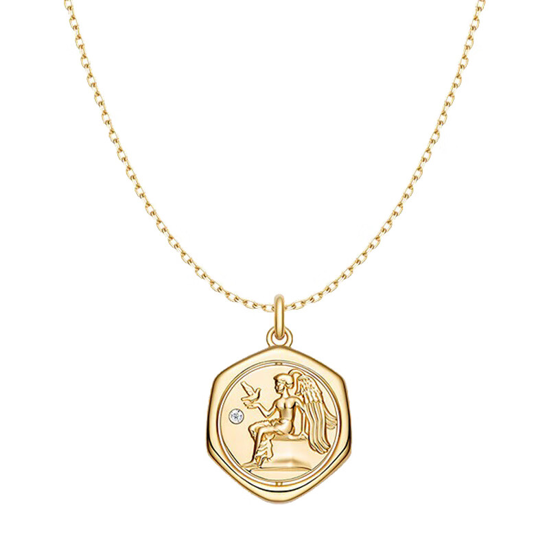 何方珠宝许愿币项链