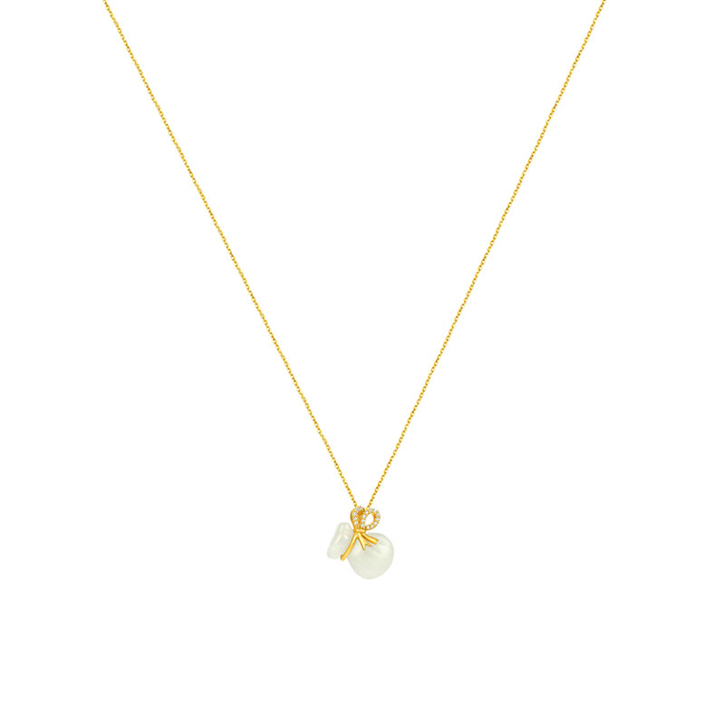 N2it 玉石挂件项链