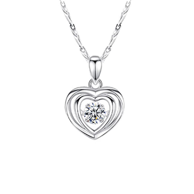 圣雅罗 韩版简约足银项链