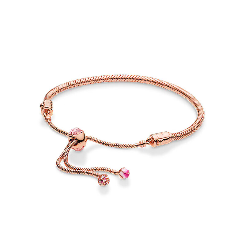 潘多拉 气质玫瑰金手链