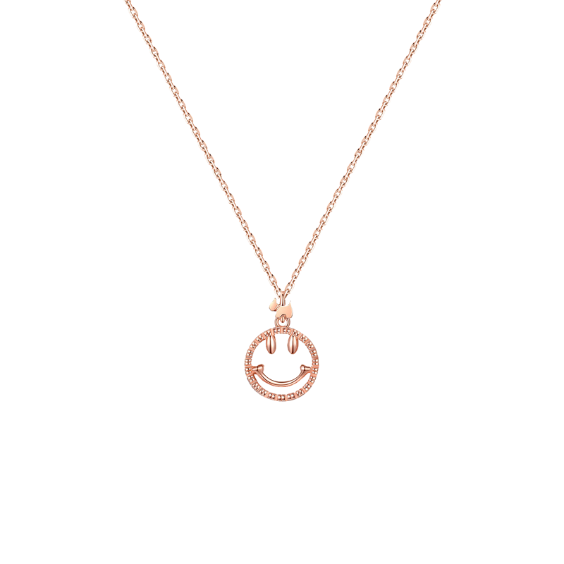 瑷嘉莎 镂空微笑项链