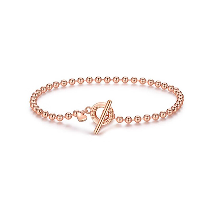 瑷嘉莎 爱心一字手链