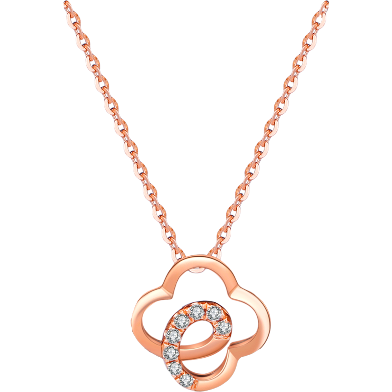 炙真银楼 彩金项链