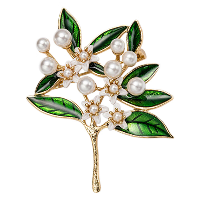 She's 栀子花胸针