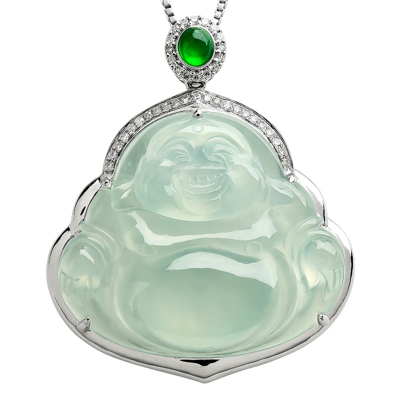 玉萌色可爱百搭翡翠吊坠