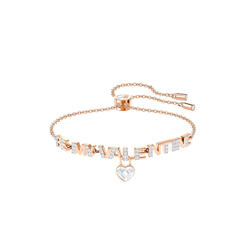 施华洛世奇浪漫精致爱心字母手链