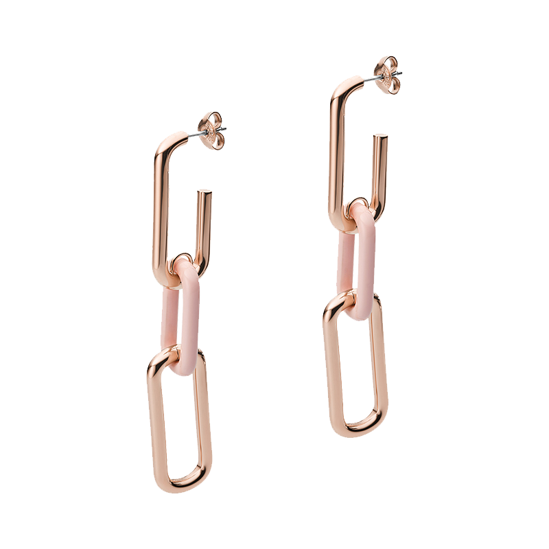 阿玛尼 不规则链条耳饰