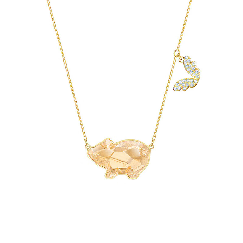 施华洛世奇 可爱小猪项链