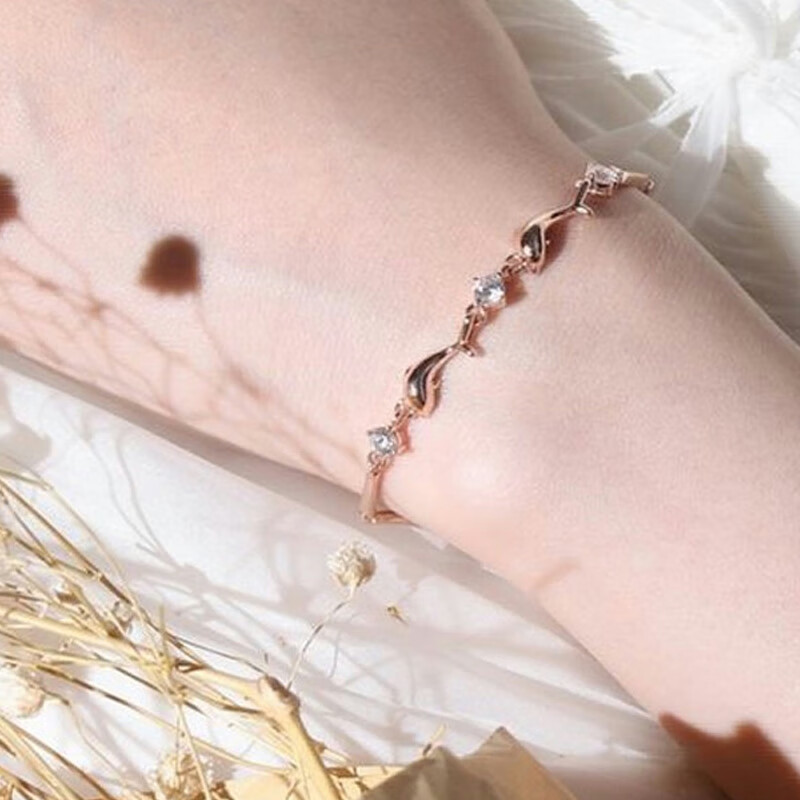 vana 玫瑰金色手链