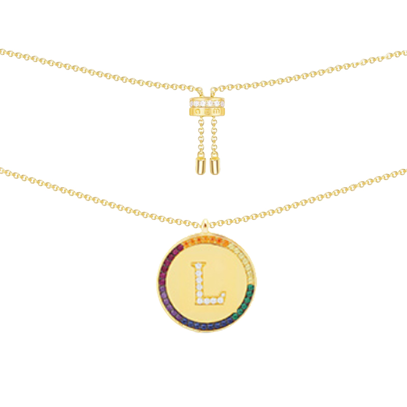 APM 彩虹字母 项链