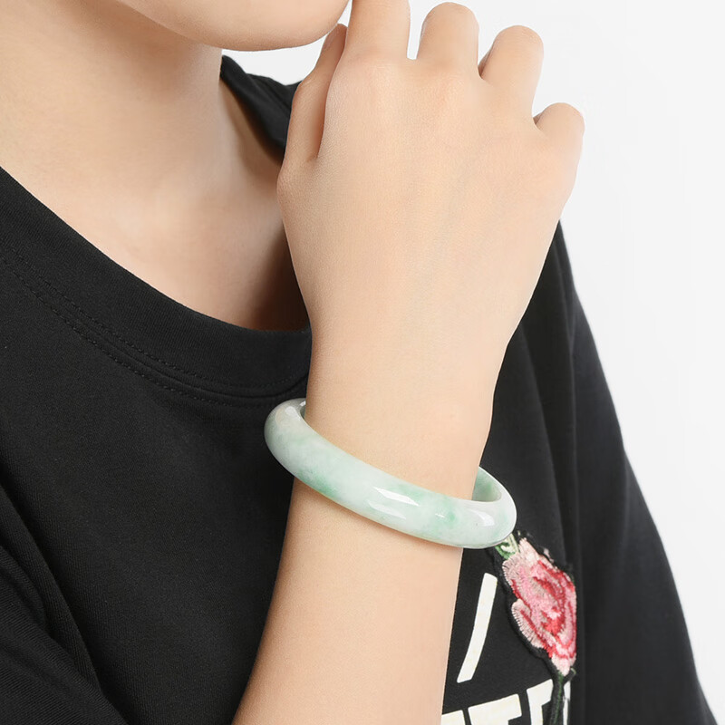 凤禧 宽面环形 翡翠手镯