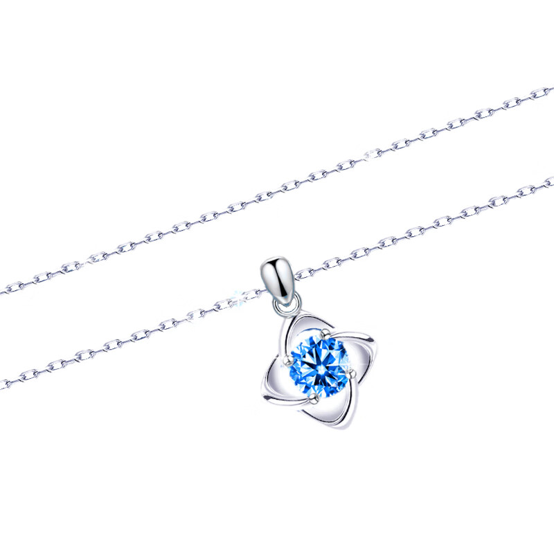 朵菲 进口锆石锁骨链