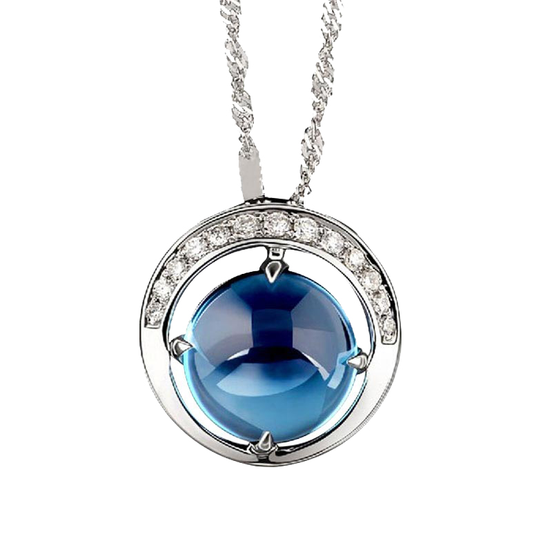 JOLEE 托帕石镶嵌项链