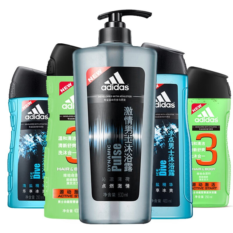 阿迪达斯 男士温和套装沐浴露