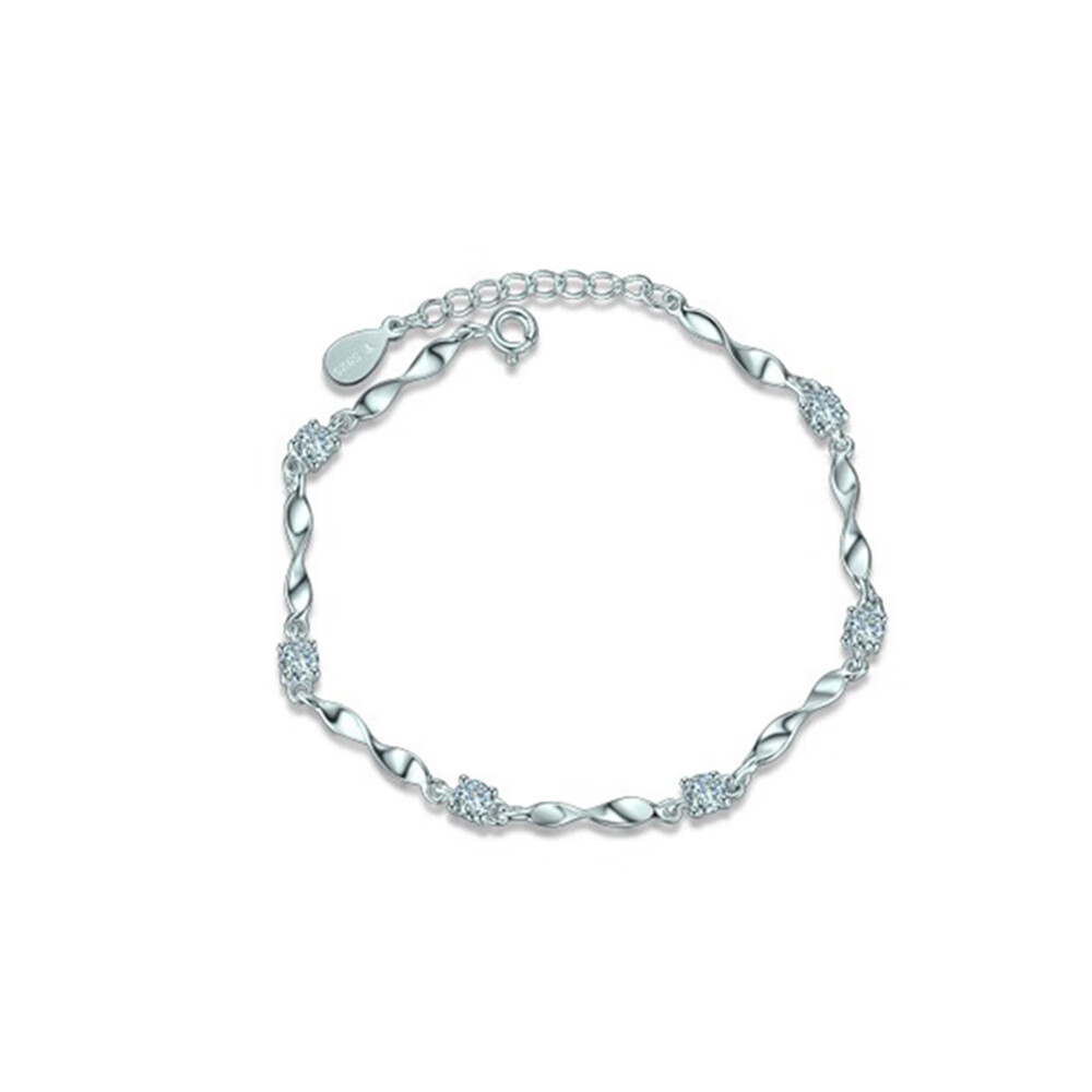 法蔻 浪漫之恋白金情侣手链