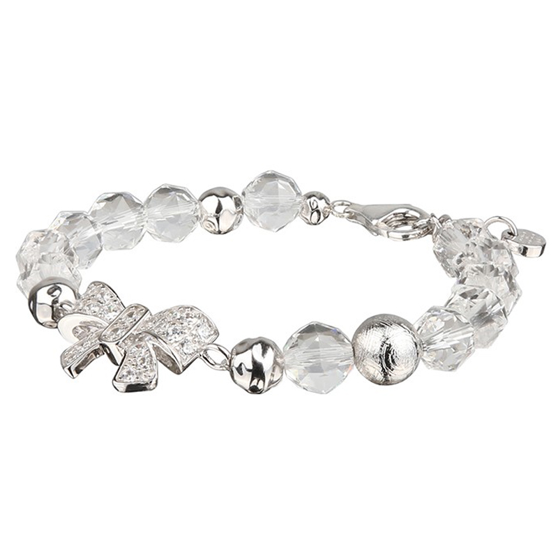 AWNL 白水晶蝴蝶结手链