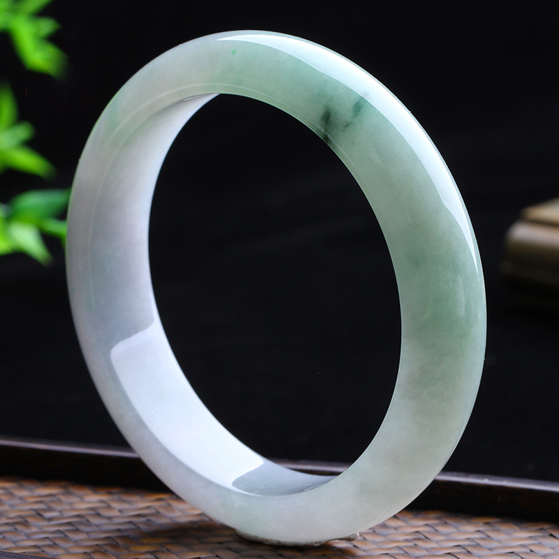 百博 冰糯种飘花翡翠手镯