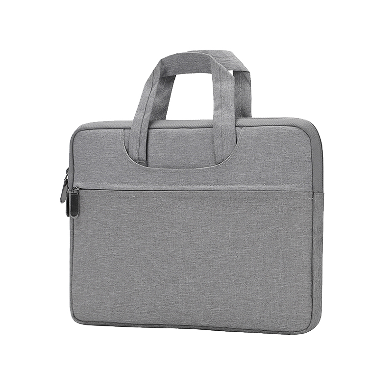 BUBM 灰色简约轻便电脑包