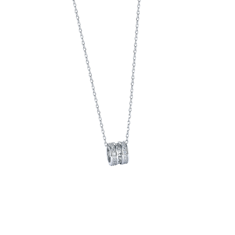 幸运吉拉 镶钻小蛮腰银项链