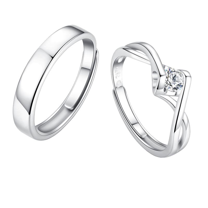 缔晶简约大气戒指