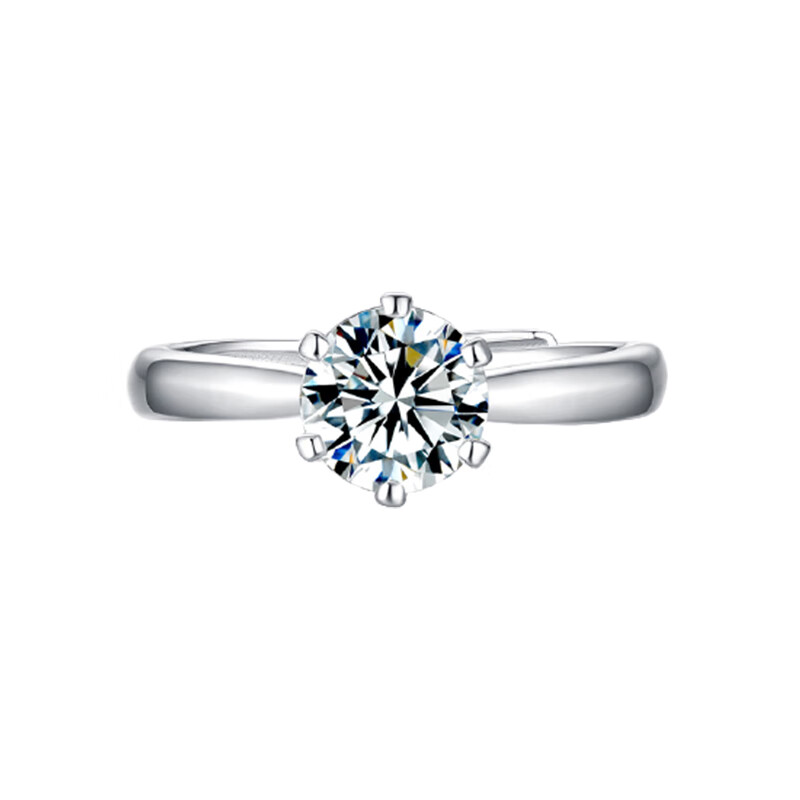 T400 925银莫桑石戒指