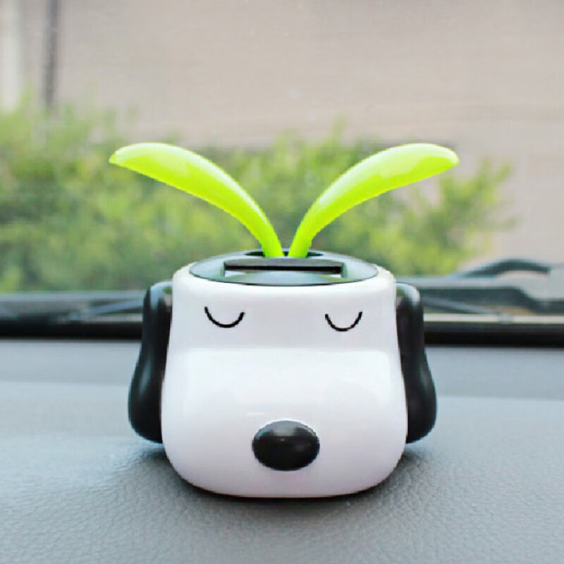 亲蓝 苹果花摇头公仔摆件